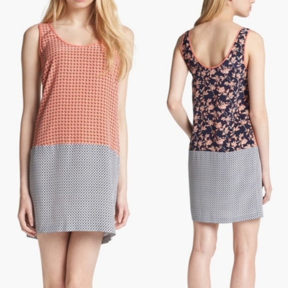 Joie Shallcross Silk Slip Dress Multi Media Boho Reversible Sleeveless Large - Picture 1 of 13